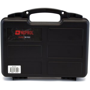 NUPROL SMALL HARD PISTOL CASE - BLACK (WAVE FOAM )