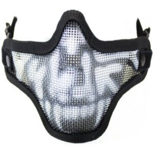 NUPROL SKULL MESH LOWER FACE PROTECTION MASK BLACK