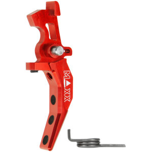 MAXX MODEL CNC ALUMINUM ADVANCED SPEED TRIGGER (STYLE C) ( RED )