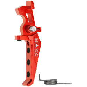 MAXX MODEL CNC ALUMINUM ADVANCED SPEED TRIGGER (STYLE E) (RED)