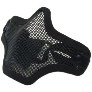 NUPROL PLAIN MESH LOWER FACE PROTECTION SHIELD V1 BLACK