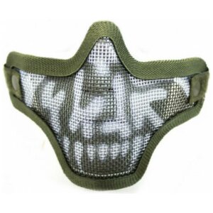 NUPROL SKULL MESH LOWER FACE PROTECTION MASK GREEN